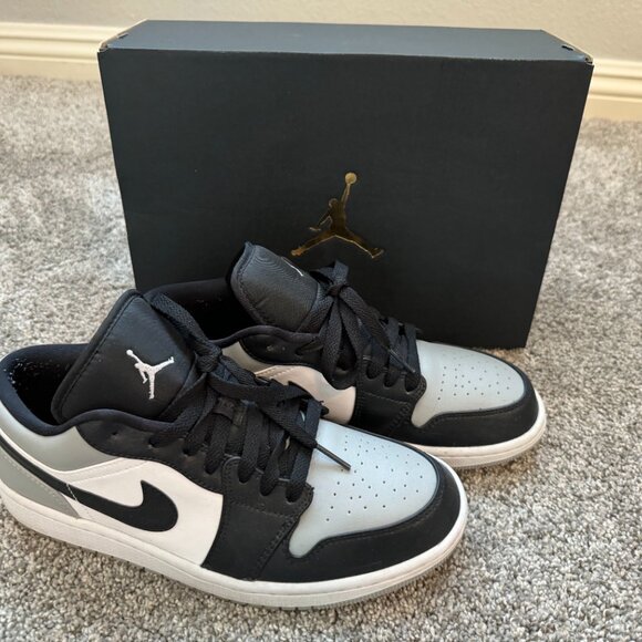 Nike Air Jordan 1 Low Lt Smoke Grey/Black-White - Picture 3 of 4